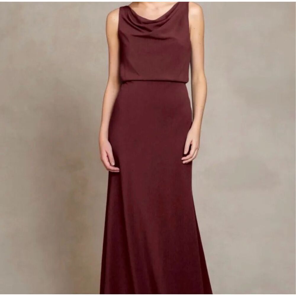 Jenny Yoo Burgundy Wedding Dress